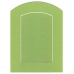 Декоративное паспарту, форма арка, цвет салатовый, 19,5-14,5 см