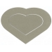 Декоративная рамка паспарту в форме сердце, цвет темно-бежевый, 19,5-14,5 см