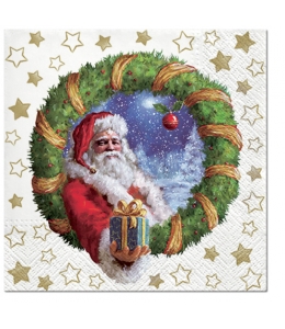 Салфетка для декупажа "Подарок от Деда Мороза", 33х33 см, Paw (Польша)