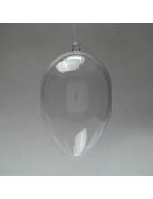 Заготовка фигурка Яйцо, прозрачный пластик, 12 см, Германия