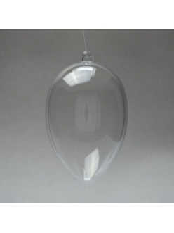 Заготовка фигурка Яйцо, прозрачный пластик, 10 см