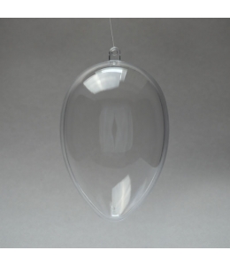 Заготовка фигурка Яйцо, прозрачный пластик, 8 см, Германия