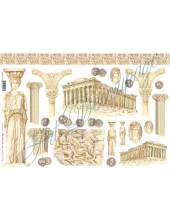 Рисовая бумага для декупажа Stamperia DFS118 "Древняя Греция", 33х48 см