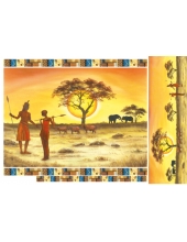 Рисовая бумага для декупажа Stamperia DFS136 "Африка", 33x48 см