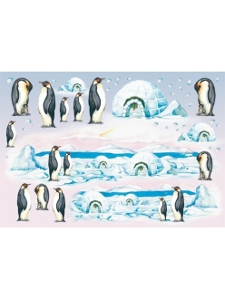 Рисовая бумага для декупажа Пингвины, 33x48 см, Stamperia 