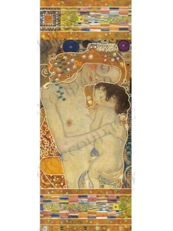 Рисовая бумага с золотом  Мать и дитя, Климт, 60x24 см, Stamperia DFS254LG