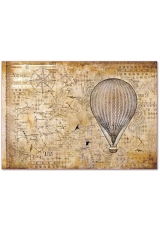 Рисовая бумага для декупажа Stamperia DFS379 "Воздушный шар", 33х48 см
