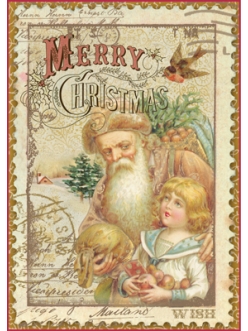 Рисовая бумага для декупажа Stamperia DFSA4043 "Веселого Рождества", формат А4