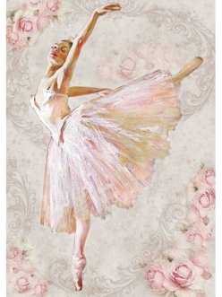 Рисовая бумага для декупажа Stamperia DFSA4156 Балерина, формат А4