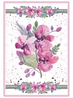 Рисовая бумага для декупажа Акварелельные орхидеи, Stamperia формат А4