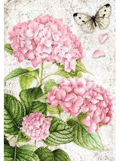 Рисовая бумага для декупажа Домик в цветущем саду, Stamperia формат А4