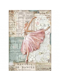 Рисовая бумага для декупажа Страсть - балерина, Stamperia формат А4