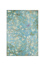Рисовая бумага для декупажа Stamperia DFSA4546 "Ателье - Бабочки на синем фоне", формат А4
