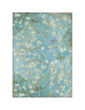 Рисовая бумага для декупажа Stamperia DFSA4546 "Ателье - Бабочки на синем фоне", формат А4