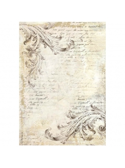 Рисовая бумага для декупажа Алхимия, фон, Stamperia формат А4