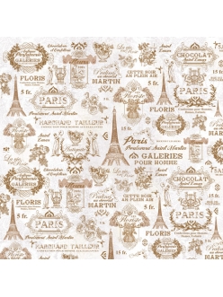 Рисовая салфетка для декупажа Париж, Эйфелева башня, Stamperia DFT206, 50х50 см