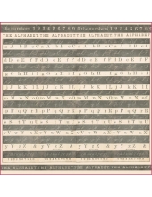 Рисовая салфетка для декупажа Stamperia DFT264 "Алфавит", 50х50 см