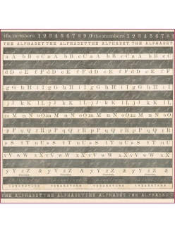 Рисовая салфетка для декупажа Stamperia Алфавит, 50х50 см