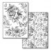 Переводная карта Transfer Розы и бабочки, 21х29,7 см, 2 листа, Stamperia