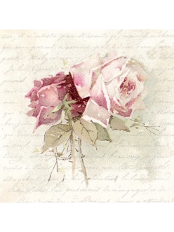Салфетка для декупажа Прекрасная роза, 25х25 см, Sagen Vintage Design, Норвегия
