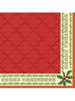 Салфетка для декупажа Цвет Рождества, 33х33 см, SLGW005403
