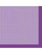 Салфетка для декупажа SLOG022104 "Фиолетовая клетка", 33х33 см