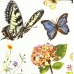 Салфетка для декупажа Бабочки и цветы, 33х33 см