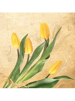 Салфетка для декупажа Тюльпаны, 33х33 см, SLWI004401