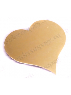 Фигурка из картона "Сердце", цвет золотистый, 20 шт., Knorr Prandell