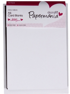 Набор заготовок для открыток с конвертами Papermania, цвета белый и черный, 10,5х14,8 см, 5 шт