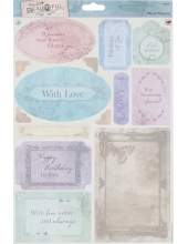 Набор высечных карточек "С любовью" коллекция Beautiful, Papermania