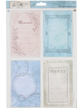 Набор высечных карточек "Заметки" коллекция Beautiful, Papermania