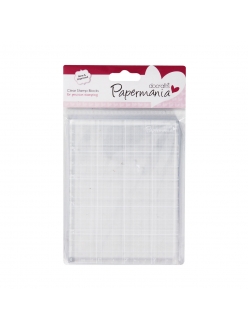 Блок для штампов акриловый прозрачный Papermania, 10,2х13,3 см