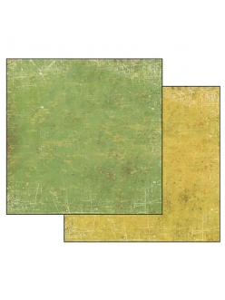 Бумага для скрапбукинга Текстура Зеленый и Желтый Stamperia, 31,2х30,3 см