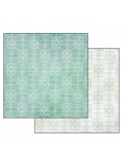 Бумага для скрапбукинга Бирюзовыый орнамент Stamperia, 31,2х30,3 см