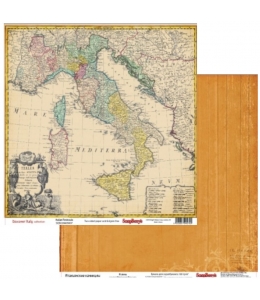 Бумага для скрапбукинга двусторонняя "Итальянские каникулы Италия", 30,5х30,5 см, ScrapBerry's