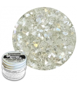 Микроблёстки - глиттер Glamour Sparkles, цвет белый, Stamperia (Италия), 40гр