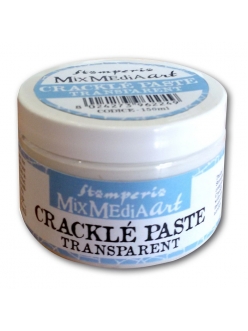 Паста прозрачная для создания трещин моно-компонент "Crackle Paste", серия "Mix Media" Stamperia, 150 мл