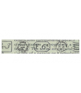 Декоративный скотч с рисунком SBA175 "Печати и штампы", 10 мм х10 м, Stamperia (Италия)