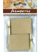 Декоративные элементы "Картонные флажки на зубочистке", 5х4 см, 10 шт, Stamperia (Италия)