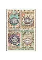 Рисовая бумага для декупажа Stamperia DFSA4350 "Время пить чай", формат А4
