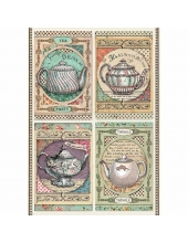 Рисовая бумага для декупажа Stamperia DFSA4350 "Время пить чай", формат А4