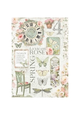 Рисовая бумага для декупажа Stamperia DFSA4619 "Розовые розы", формат А4
