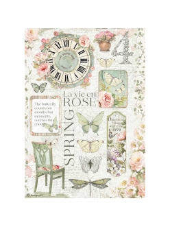 Рисовая бумага для декупажа Розовые розы, Stamperia формат А4
