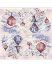 Рисовая салфетка для декупажа Stamperia DFT259 "Воздушные шары", 50х50 см