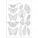 Форма для моделирования "Амазония - листья и бабочки" 21х29,7 см, Stamperia