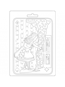 Молд для декора "Алиса", 14,8х21,0 см, Stamperia