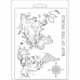 Молд для декора "Карта мира", 14,8х21,0 см, Stamperia
