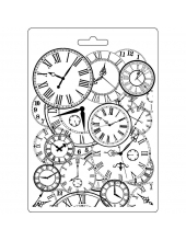 Форма для моделирующих паст "Часы", 14,8х21,0 см, Stamperia