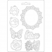 Молд для декора "Круговорот любви - рамки с бабочками", 14,8х21,0 см, Stamperia K3PTA572